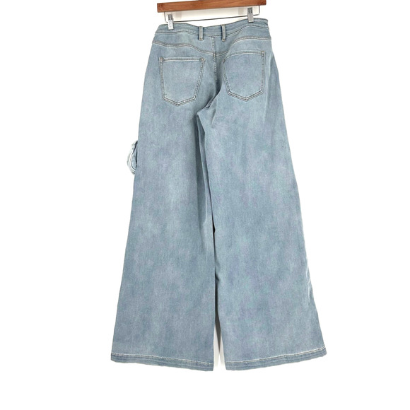 SER.O.YA Stephy Cargo Jeans Pants Size 25 Baggy Wide Leg Slouchy Skater Grunge - Picture 5 of 9